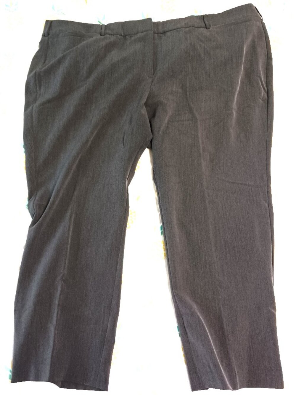 Lane Bryant Women’s 26P Grey Pants Trouser High Rise Stretch Pants
